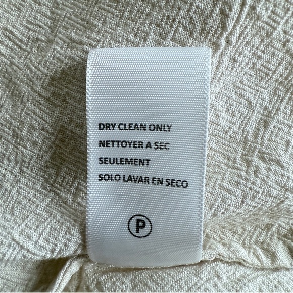 James Perse Oatmeal colored Textured Woven Midi Dress sz 1 Small - Picture 8 of 11